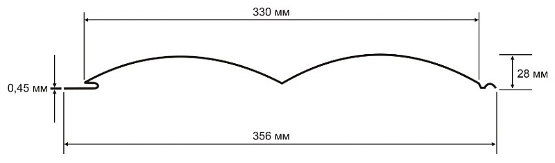 Сайдинг Блок Хаус 0.45 Полиэстер RAL 6029