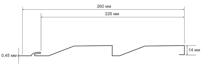 Сайдинг Корабельная доска Полиэстер 0.45 RAL 5005